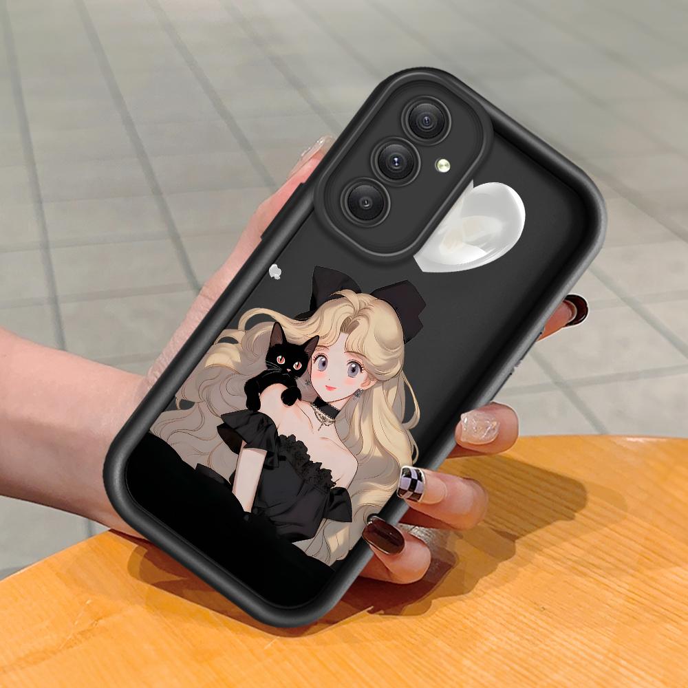 Soft Silicone Square Ladders Cartoon Pattern Full Cover Camera Protection Shockproof Case for Huawei Honor Xiaomi Redmi Samsung