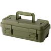 RISU Storage Trunk Cargo Stack Approximately 4L Green Toolbox Tool Outdoor Made Japan S-4 Camping Waterproof