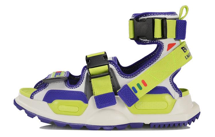 WANJUZONGDONGYUAN x Li Ning Reburn Пляжные сандалии Мужские Бело-зеленые AGBP049-3 43.5