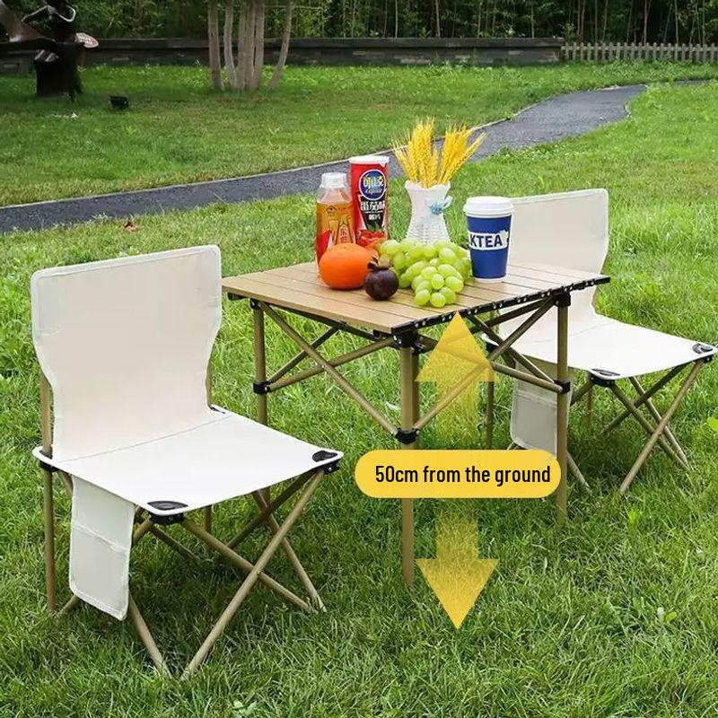 Sturdy Outdoor Folding Table and Chairs Set for Camping, Picnic, and BBQ