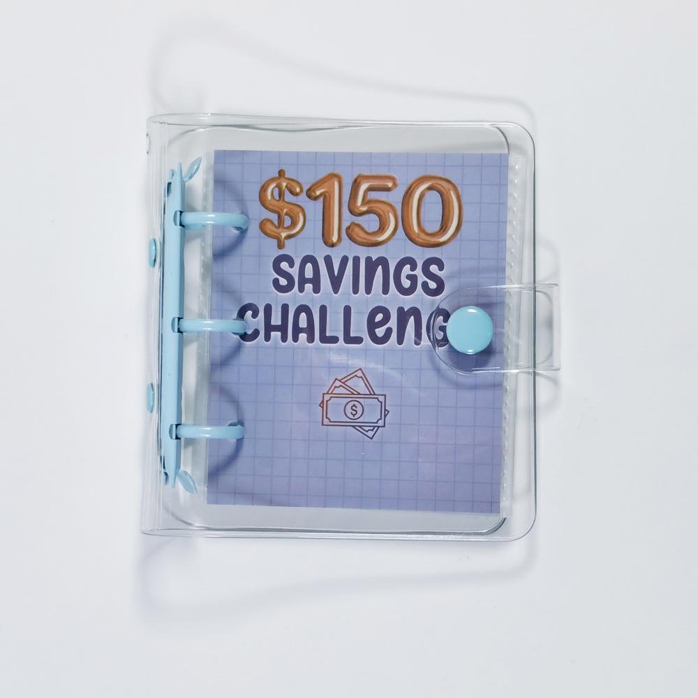 Cross-border Mini Cash Saving Binder: Loose-leaf Money Bag and Savings Challenge Book