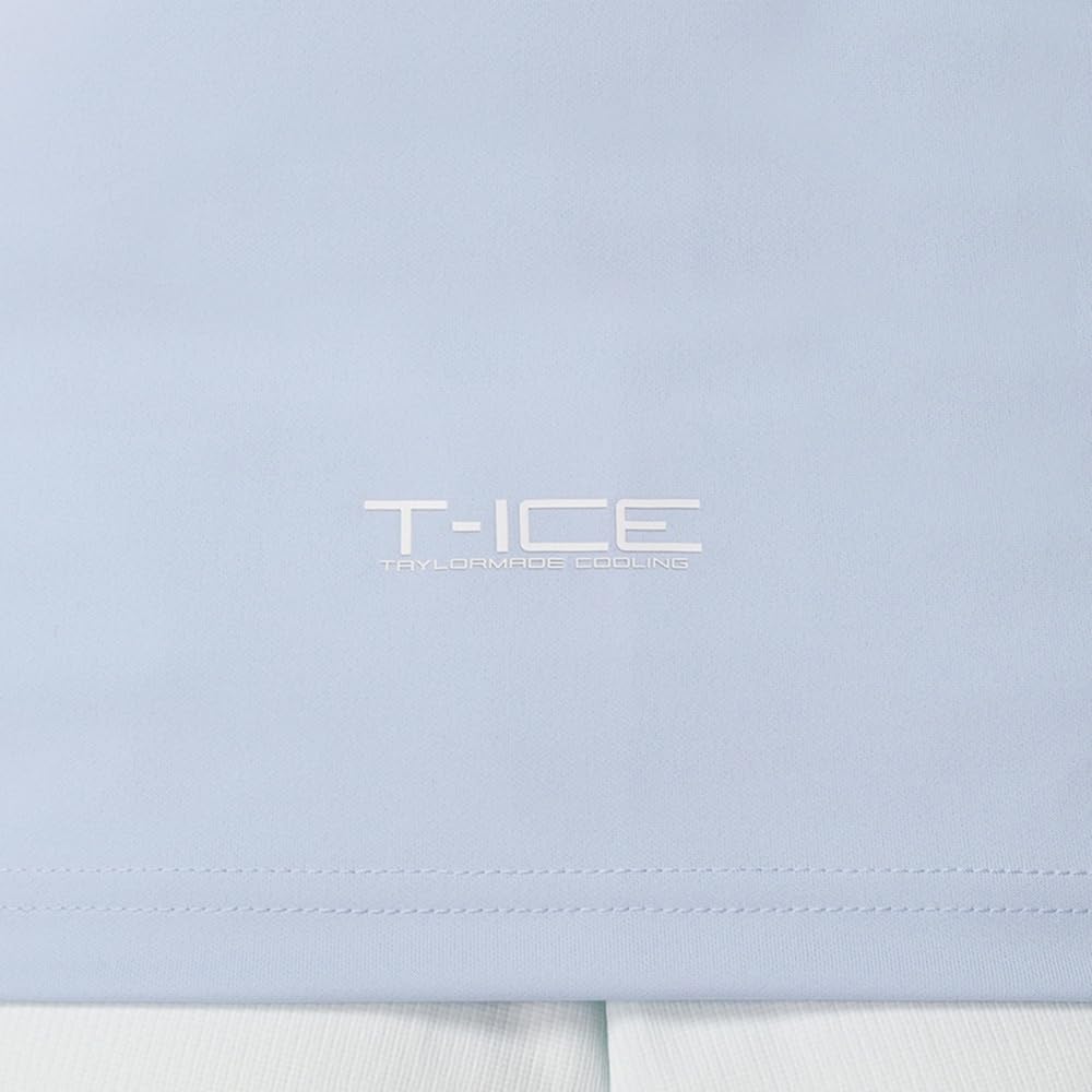 TaylorMade T-ICE Frilled C/S Polo Shirt, Chambray, Medium, Women's, 2015 Spring/Summer Collection, UN696