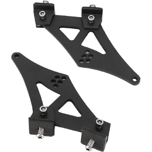 KIMISS Spoiler Mounting Brackets, 5" Universal Car CNC Aluminum Alloy Rear Wing Trunk Racing Tail Spoiler Legs Mount Brackets