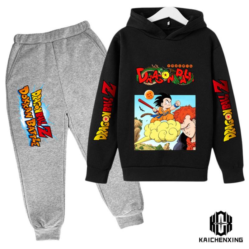 Anime Dragon Ball Z kapuutsikomplekt poistele Riided Lastele kapuutsid Anime riided Goku kapuuts, tüdrukute dressipluus 3-14a lastele