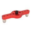 Vertical Pocket Hole Jig Aluminum Alloy Accurate Dowelling Self Centering Drill Guide for Woodworking Red
