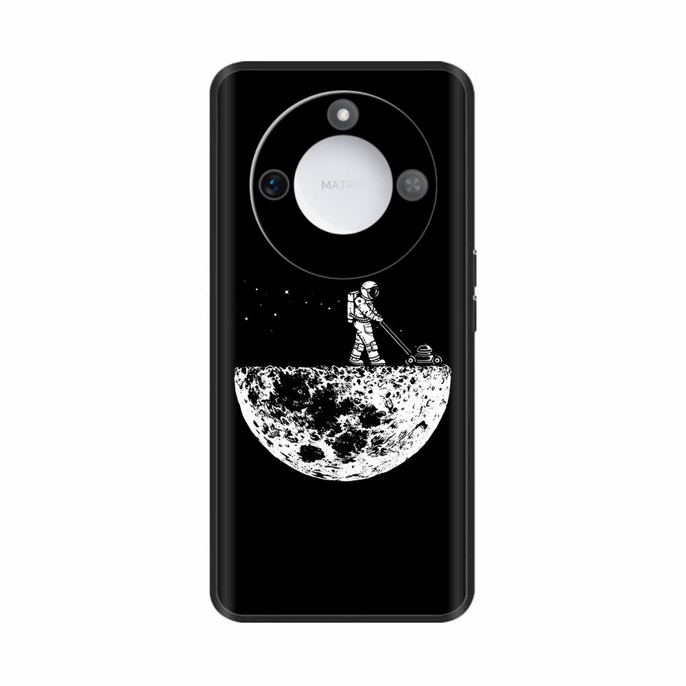 For Honor X9c Smart Case On HonorX9c X 9c Cases Cute Cartoon Astronaut Pattern Painted Silicone Shockprood Back Cover Funda Capa