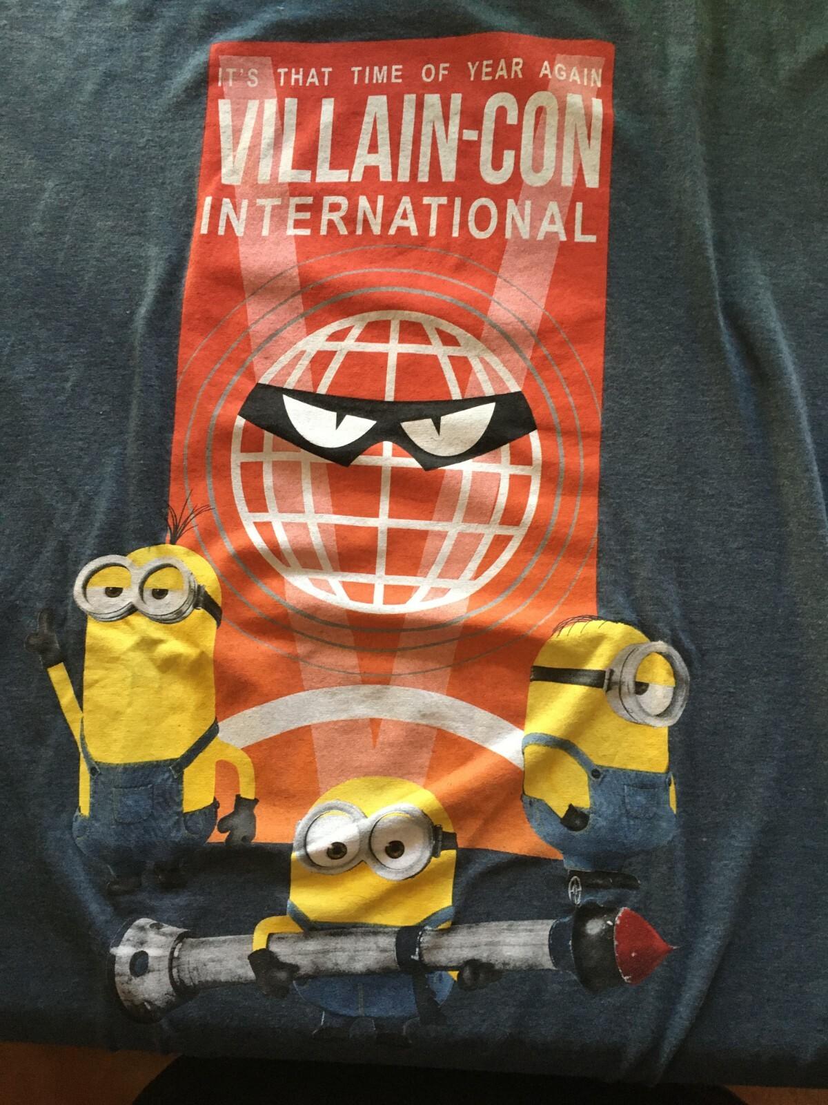 Despicable Me Minion Villain-Con International Men T-Shirt -NEW L XL XL