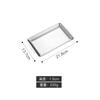 Thick Rectangular Tray Stainless Steel Food Storage Trays Sushi BBQ Flat Bottom Shallow Dishes Fruit Vegetable Plate Baking Pan