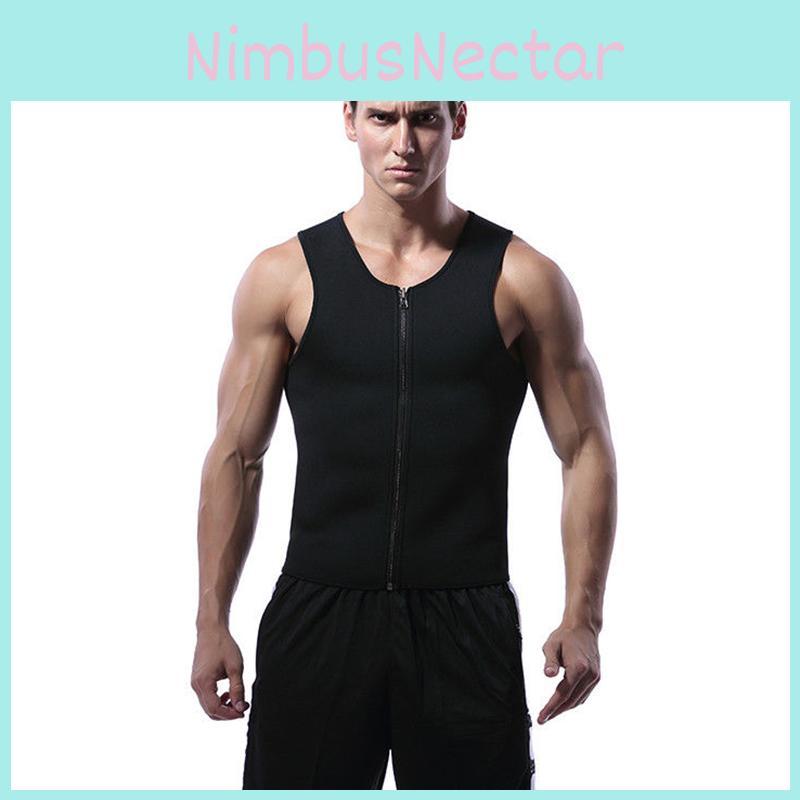 Versatile And Durable Men's Neoprene Body Shaper Sweat Sauna Vest For Weight Loss