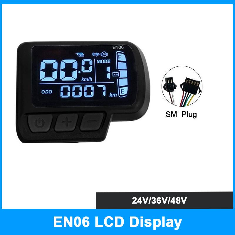 JN EN06 Display Computer 5Pin SM/Waterproof Connector 24V 36V 48V with USB Interface Mountain Bike Modified Electric Bike