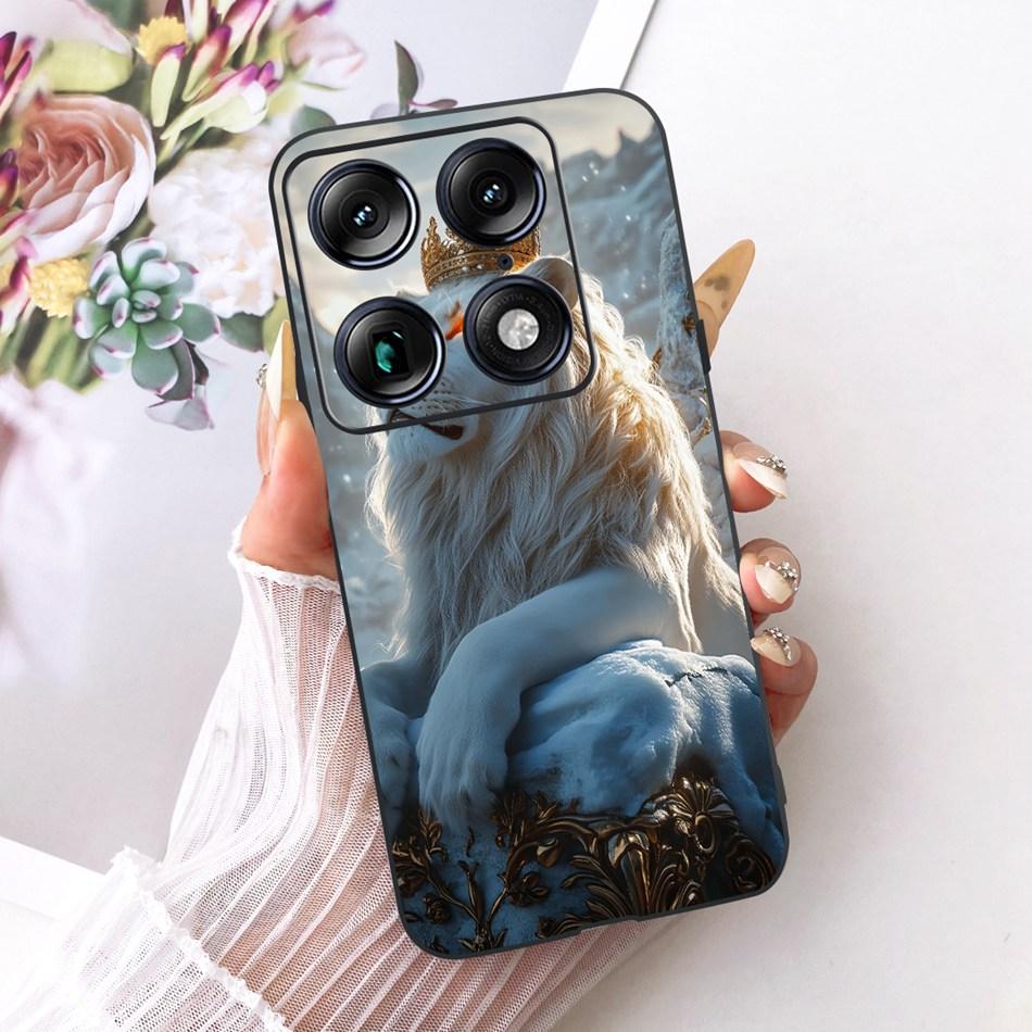 For Motorola Signature Cool Dragon Tiger Pattern Phone Case For Motorola Signature XT2603-2 Black Silicone Soft Covers Bumpers