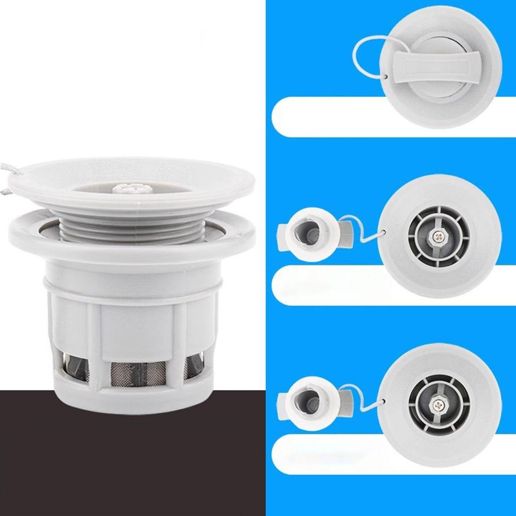 Pontoon Boat Inflation Valve Replacement for Kayak Raft Easily Install Repair Parts Self Locking Lightweight with Filter Mesh