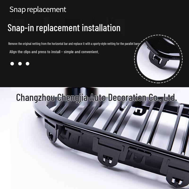 Kompatibel BMW Neuer X1 F48 Doppellinien-Dreifarben-Nierengrill Frontlufteinlass-Modifikationsgitter