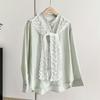Embroidery Flower Lace Neck Guard Scarf Translucence Protect Neck Scarf Fake Collar Shawl  Holiday