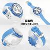 Swatch X OMEGA Exclusive Rubber Strap with Clicker Feature (Blue & White/BLUE MOON)