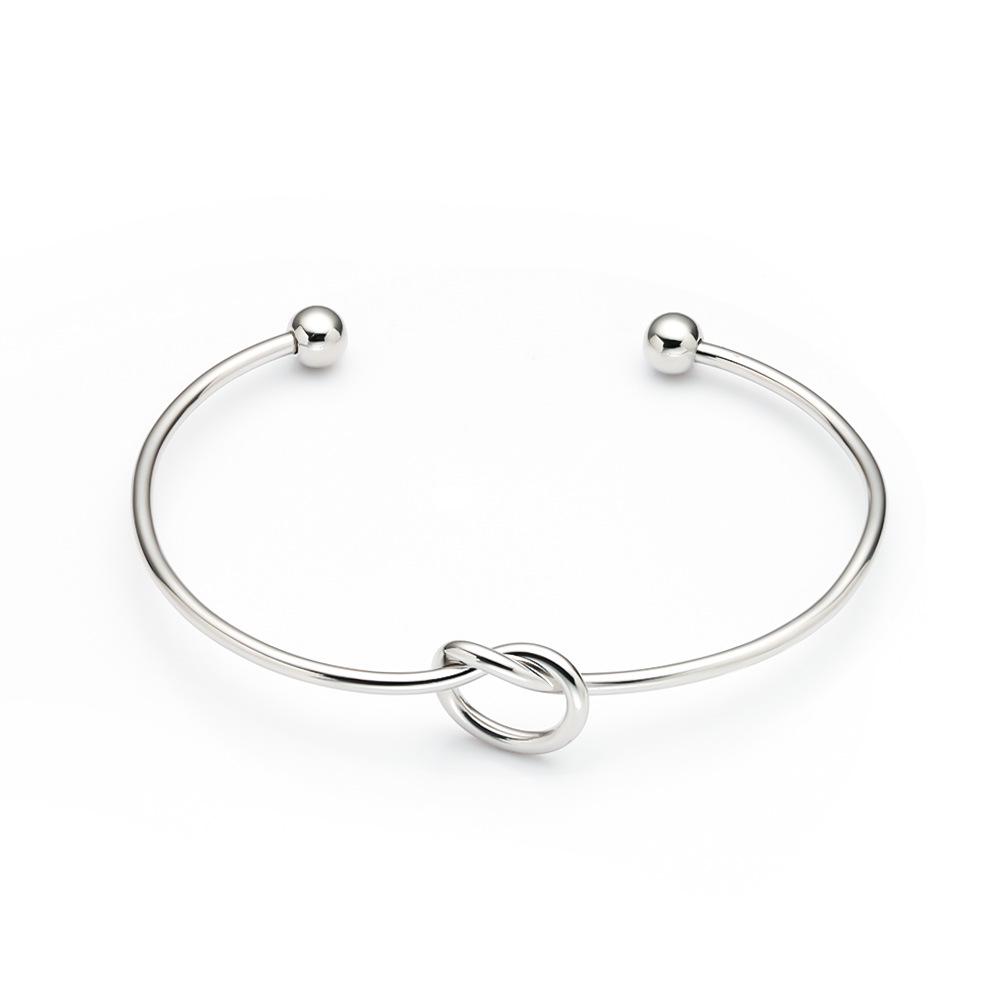 Heart-Shaped Knotted Titanium Steel Adjustable Bracelet