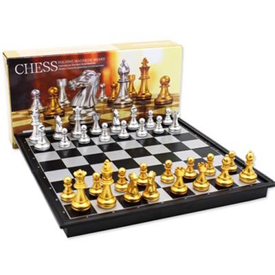 Squisito gioco di scacchi set di scacchi medievali con scacchiera 32 pezzi degli scacchi set di scacchi magnetici