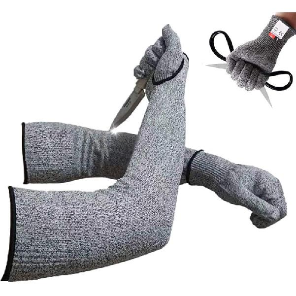 Cut Resistant Nitrile Gloves and Sleeves with EN388 Level 5 Protection