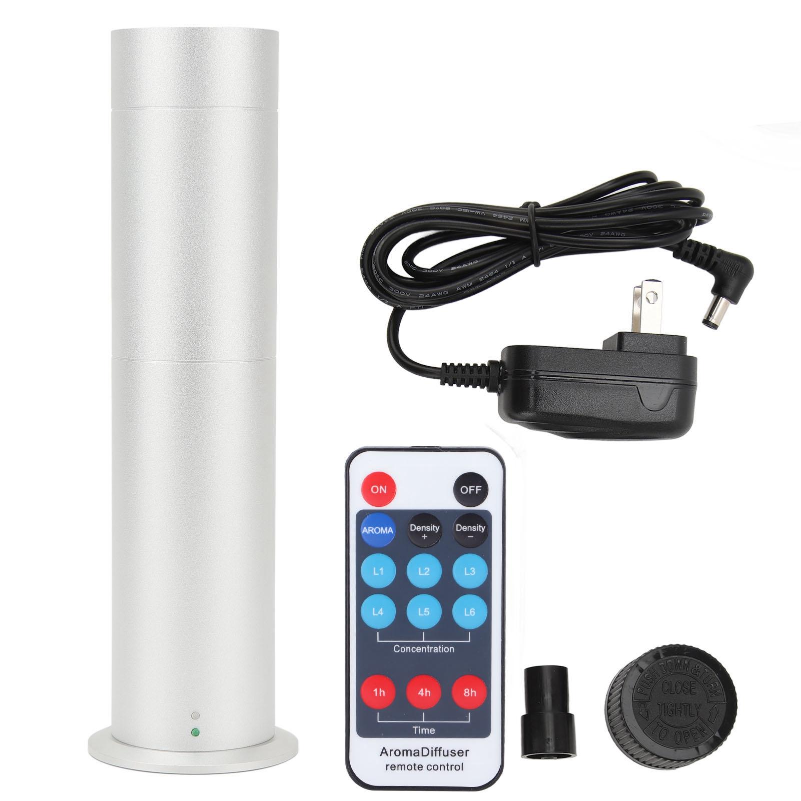 Ароматический диффузор 200 м3 120 мл противоскользящий коврик пульт дистанционного управления диффузор для распыления эфирных масел серебряный