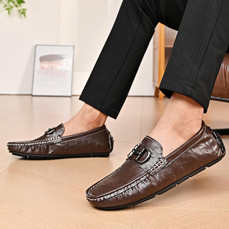 Fashion Classic Flats Luxury Brand Men Wedding Shoes Male Comfortable Loafers Men Slip-on Casual Shoes New Men Driving Shoes Moccasins
