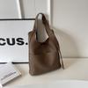 Retro new simple underarm mother bag soft leather large capacity shoulder handheld women's bag