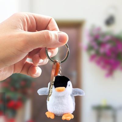 Plush Pendant Soft Easy Hanging Mini 3D Eyes Cute Penguin Plush Keychain Bag Accessories