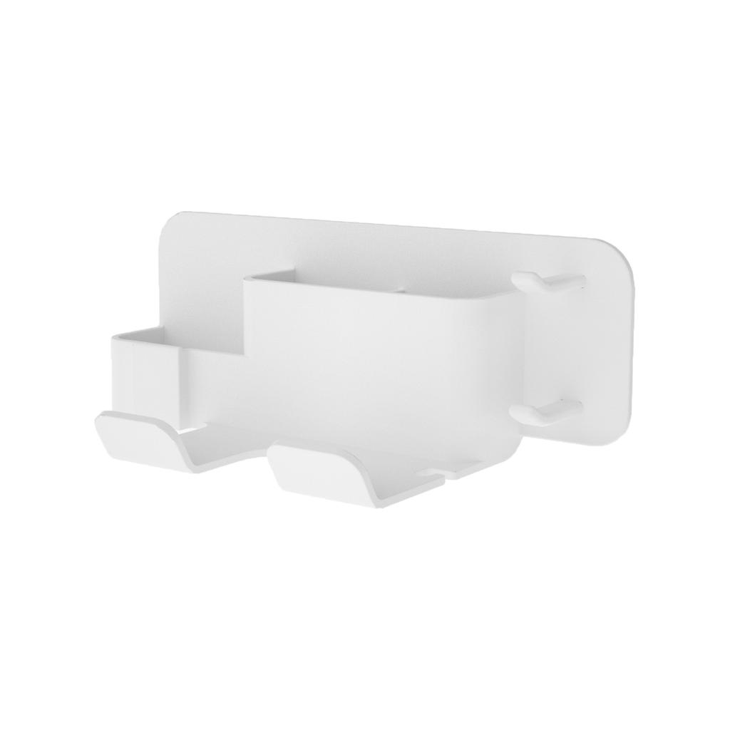 Wall Mounted Hair Dryer Storage Rack Multipurpose Organizer Accessory for Bathroom Shower Hair Dryer Bracket