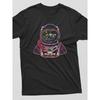 Astro Goldfish Bowl Graphic Tee Astronaut Print Summer Casual Cotton T-Shirt For Men