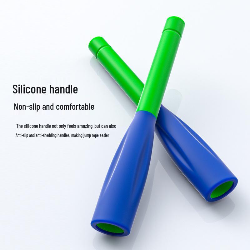 Adjustable Smooth Bamboo Jump Rope with Hard Beads for Children, Beginners, Adults - Ideal for Fitness and Sports Training