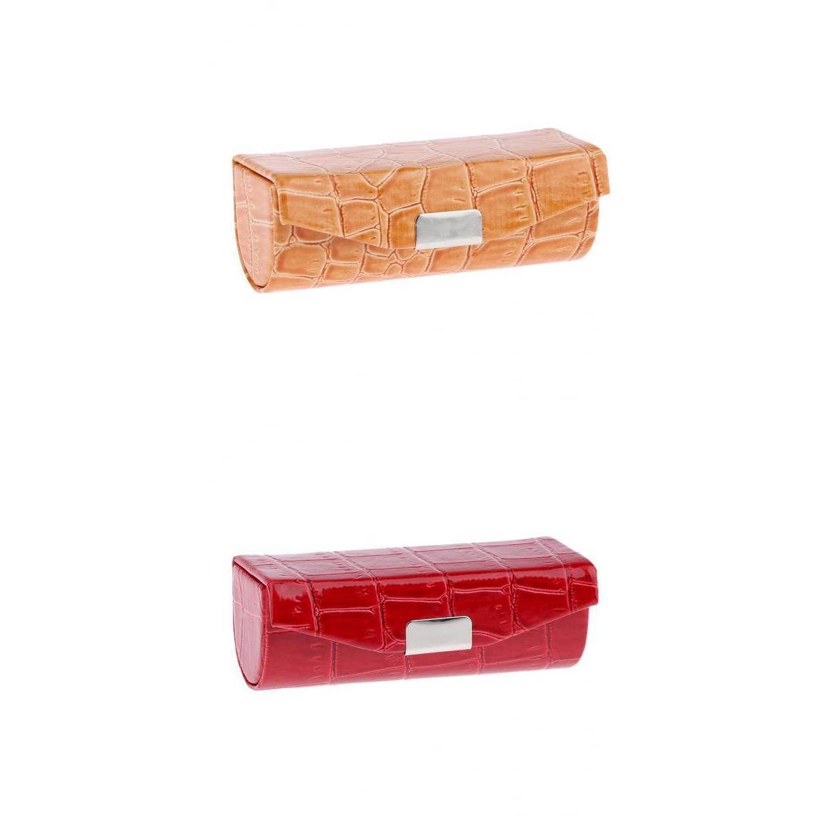 

2Pcs Women s Ladies Lipstick Case with Mirror Rectangle for Purse Boxes