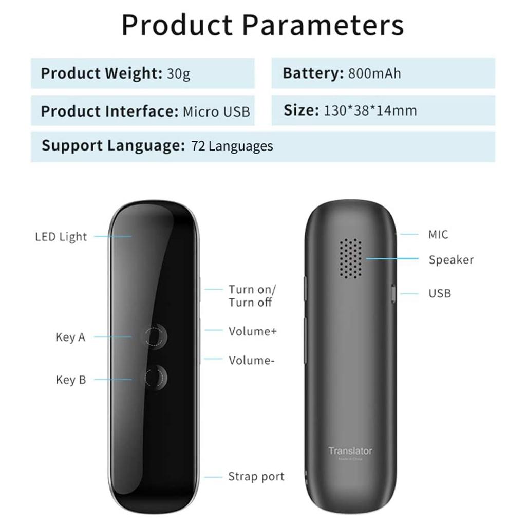 Language Translator Tool Screen Camera for Travelling Learning Business