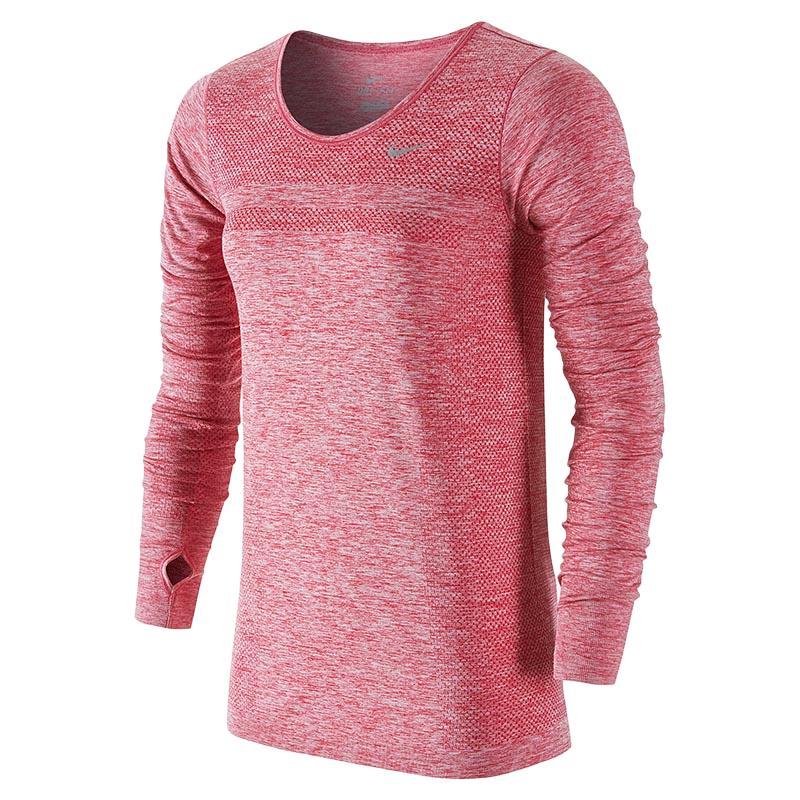 Nike Logo Comfortable Breathable Pullover Long Sleeve T-Shirt Women tops 644684-644