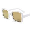Black Square Sunglasses Vintage Shades For Women Luxury Brand Designer Sexy White Gold Female Mirror Glasses SH162
