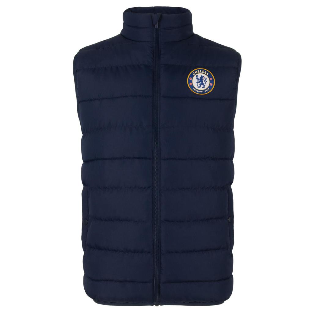 Chelsea FC Mens Quilted Padded Gilet