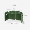 Faltbarer Windschutz Campingkocher Windschutz Grills Windschutz Stahl Windschutz für Wüstenforscher