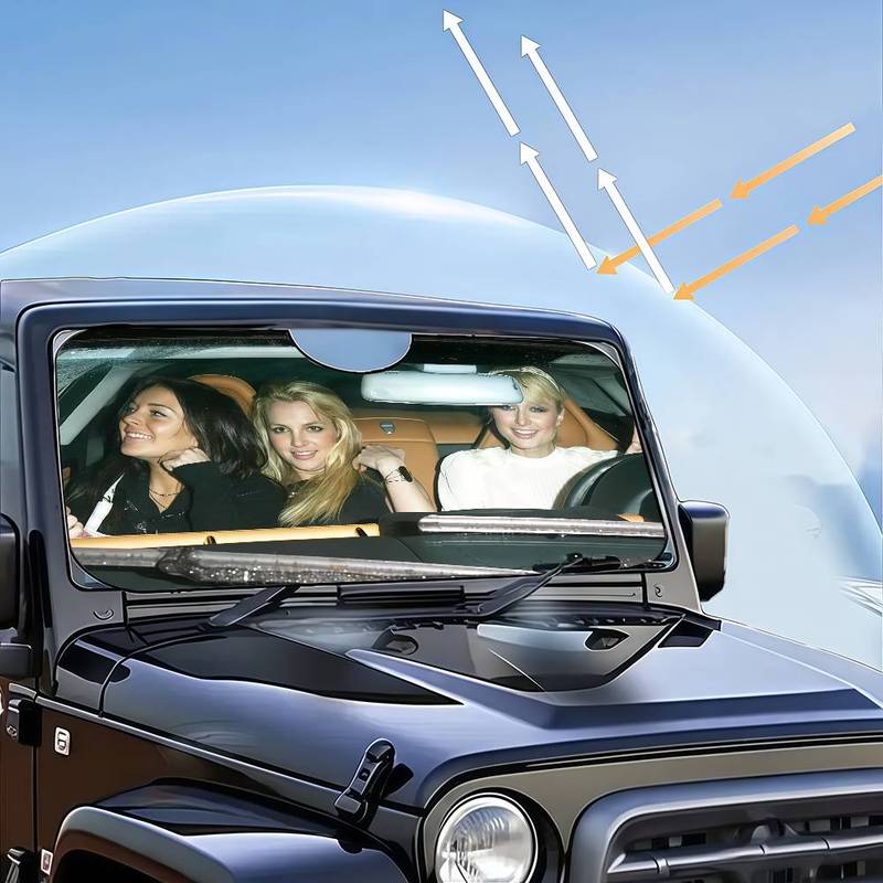 Paris Britney Lindsay Heated Windshield Sunshade Car Window Windscreen Cover Sun Shade Auto Sun Visor Car-covers
