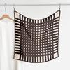 100% Silk Crepe Square Scarf Women Fashion Office Decorative Lace Neckerchief