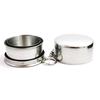 Portable 75ml Stainless Steel Teacup Outdoor Travel Folding Collapsible Cup