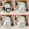 Kawaii Asian Style College Backpack With Padded Shoulder Straps For Teens
