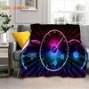 3D Car Dashboard Machine Control Screen Racing Soft Flannel Blanket for Beds Bedroom Sofa,Throw Blanket for Outdoor Leisure Nap