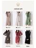 Women's High Neck Knitted Wool Dress - Slimming and Warm for Autumn/Winter