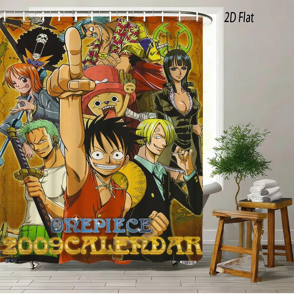 Pokmon Sword And Shield Bede & Allister With Chansey & Gengar Playful Prank Scene 2D Print Waterproof Shower Curtain, Clean Whi