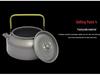 1.2L Anodized Aluminum Outdoor Kettle - Portable Teapot for Camping, Picnic & Fishing
