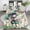 Luxury  New 3D Print Game Genshin Impact Bedding Sets Keqing Xiao Duvet Cover Set Single Full Queen King Size Bed Linen
