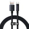 Baseus 66W/100W USB Type C Cable For Huawei P50 P40 Pro Honor Super Charge 6A Fast Charging USB C Charger Data Cable Wire Cord