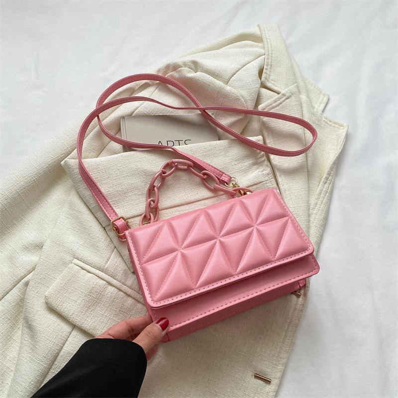 Casual personalized bag women's new trend fashion shoulder bag simple small square bag messenger bag