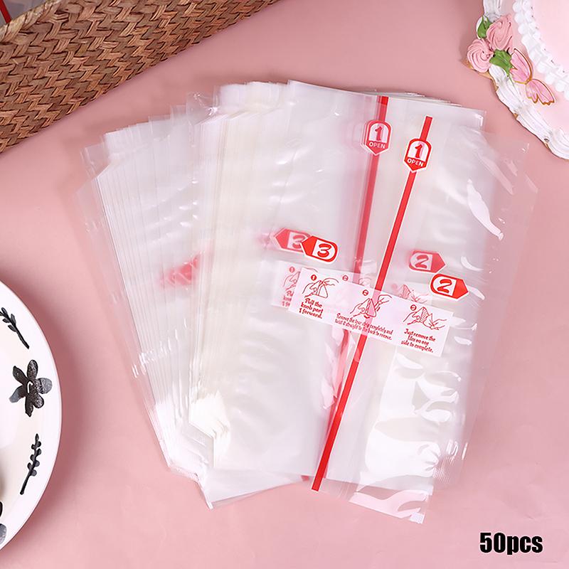 10/50/100Pcs Disposable Double Layers Triangle Rice Ball Packing Bag Nori Seaweed Onigiri Sushi Bag Onigiri Wrap Plastic Bags