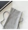 Y2K Harajuku Style Gray Trapezoid Lace-up Leg Warmers for Women