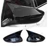 2x Rearview Mirror Side Cover Trim Horn For 2018- Honda Accord Gloss Black