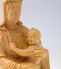 dsdsad Wooden Buddha Statue, Seated Mother Kannon, Premium Boxwood Wood Carving (10cm Tall x 5.5cm Wide) "Prayer for Safe Childbirth, Guardian of